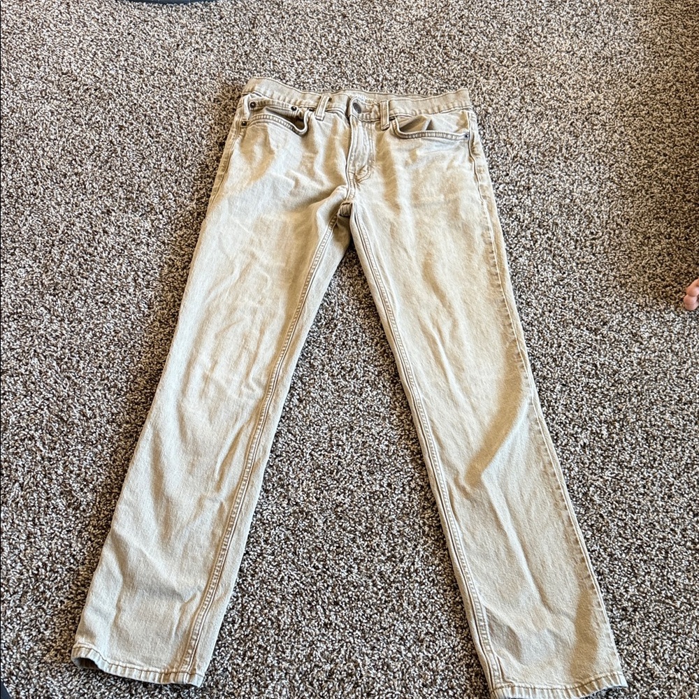 Goodfellow & Co Men's Beige Straight Jeans